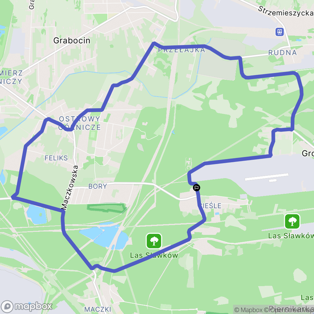 Sosnowiec: mapa trasy - Poland