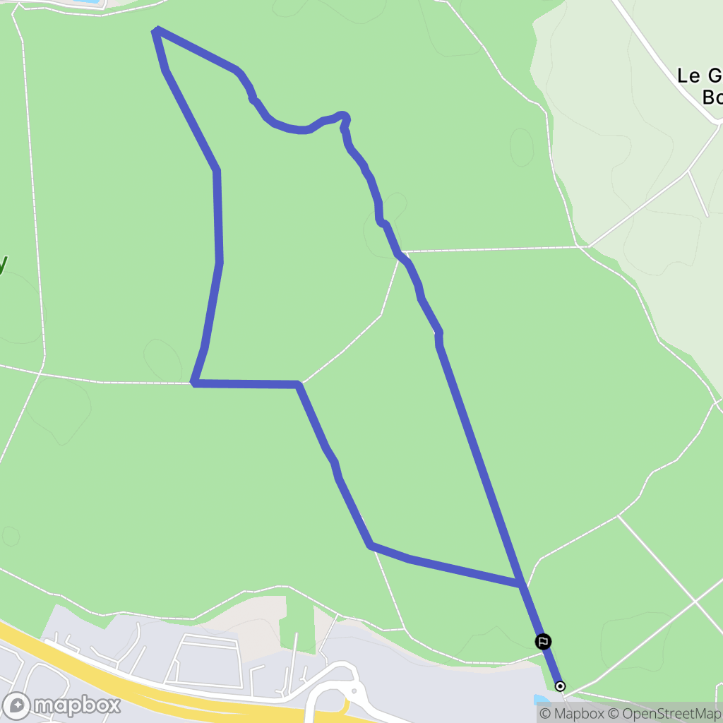 Aizenay : carte du parcours de randonnée - France