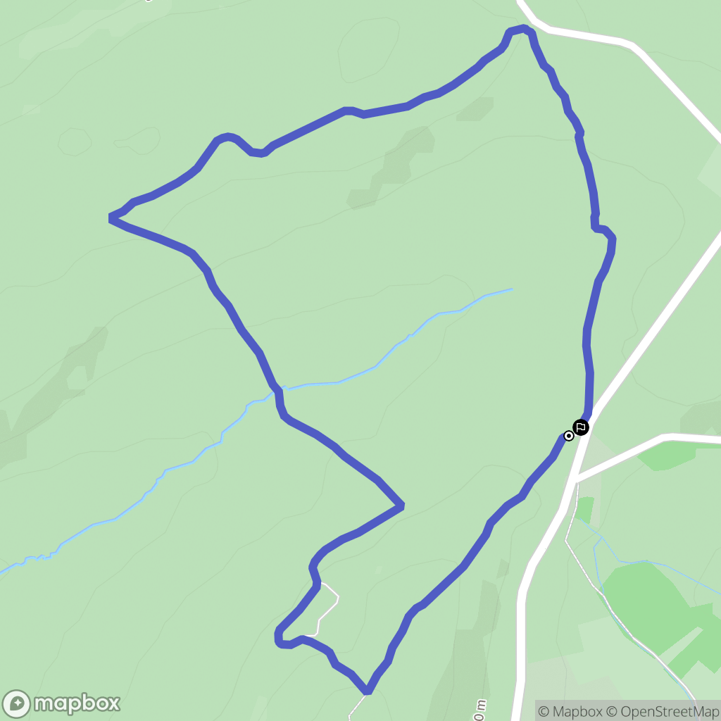 Botmeur : carte du parcours de randonnée - France