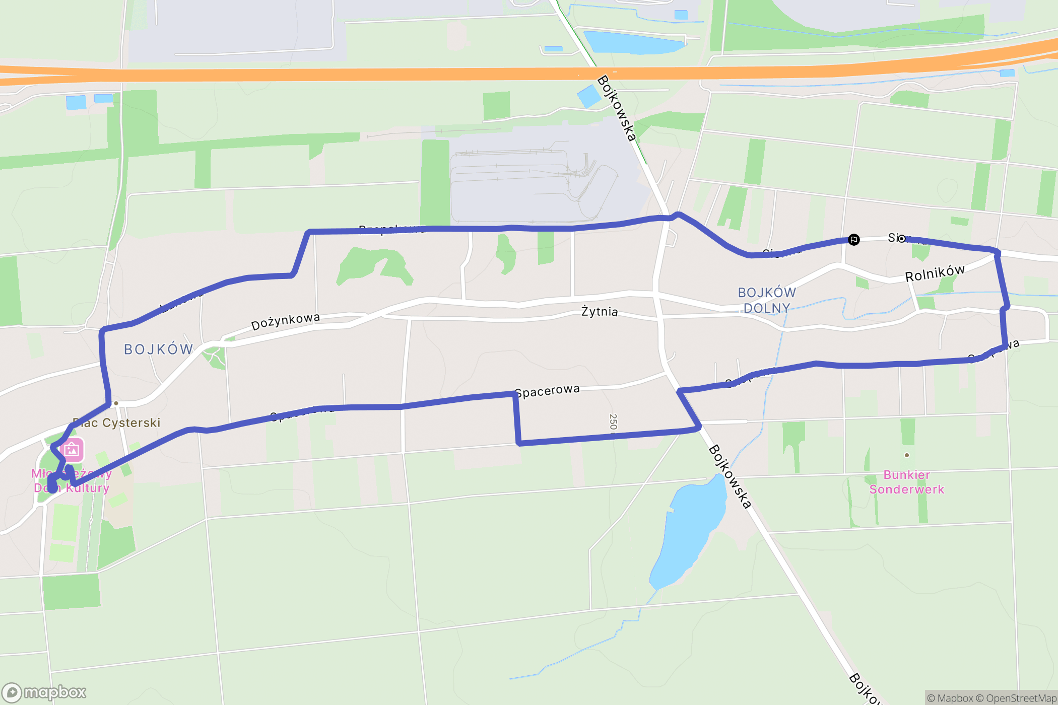 Gliwice: mapa trasy - Poland