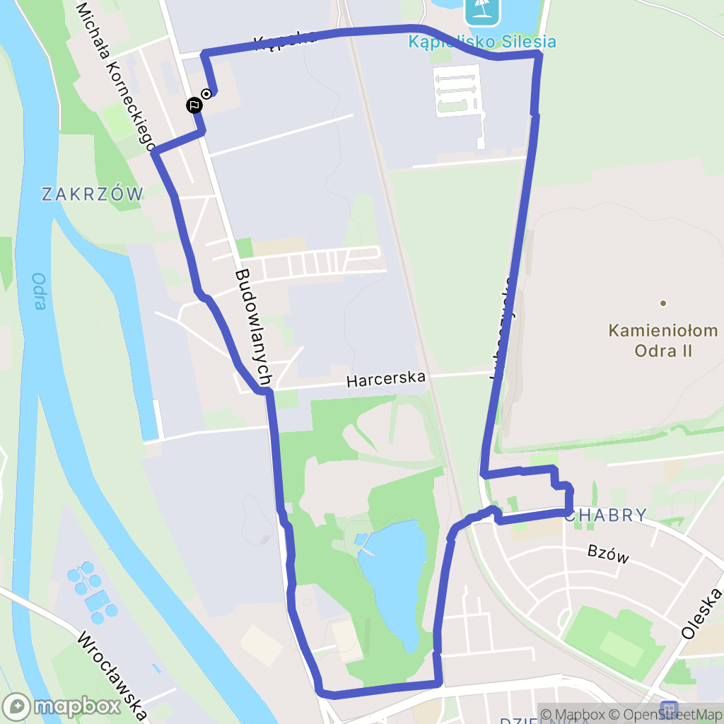 Opole: mapa trasy - Poland