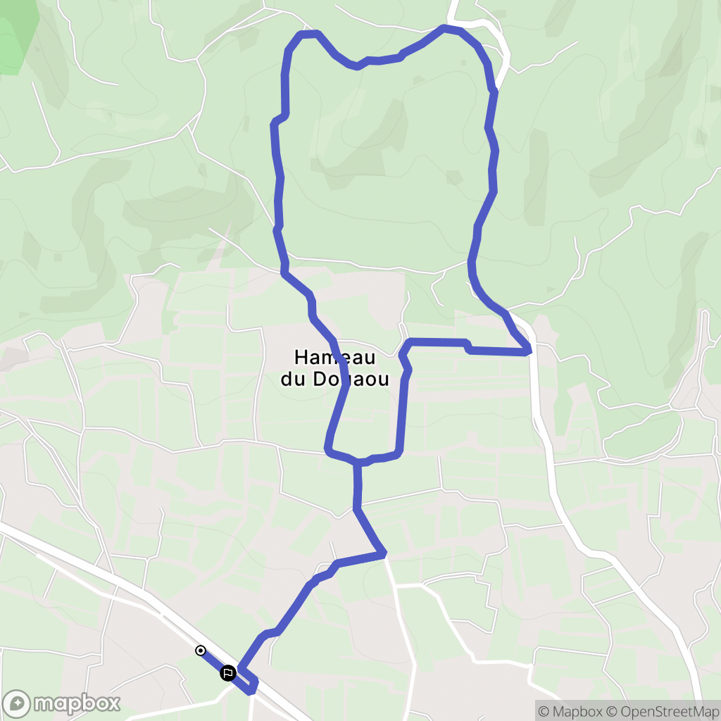 Lambesc : carte du parcours de randonnée - France
