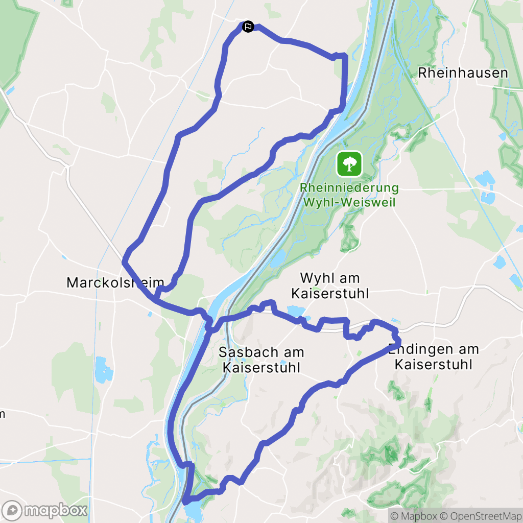 Sundhouse : carte du parcours de randonnée - France