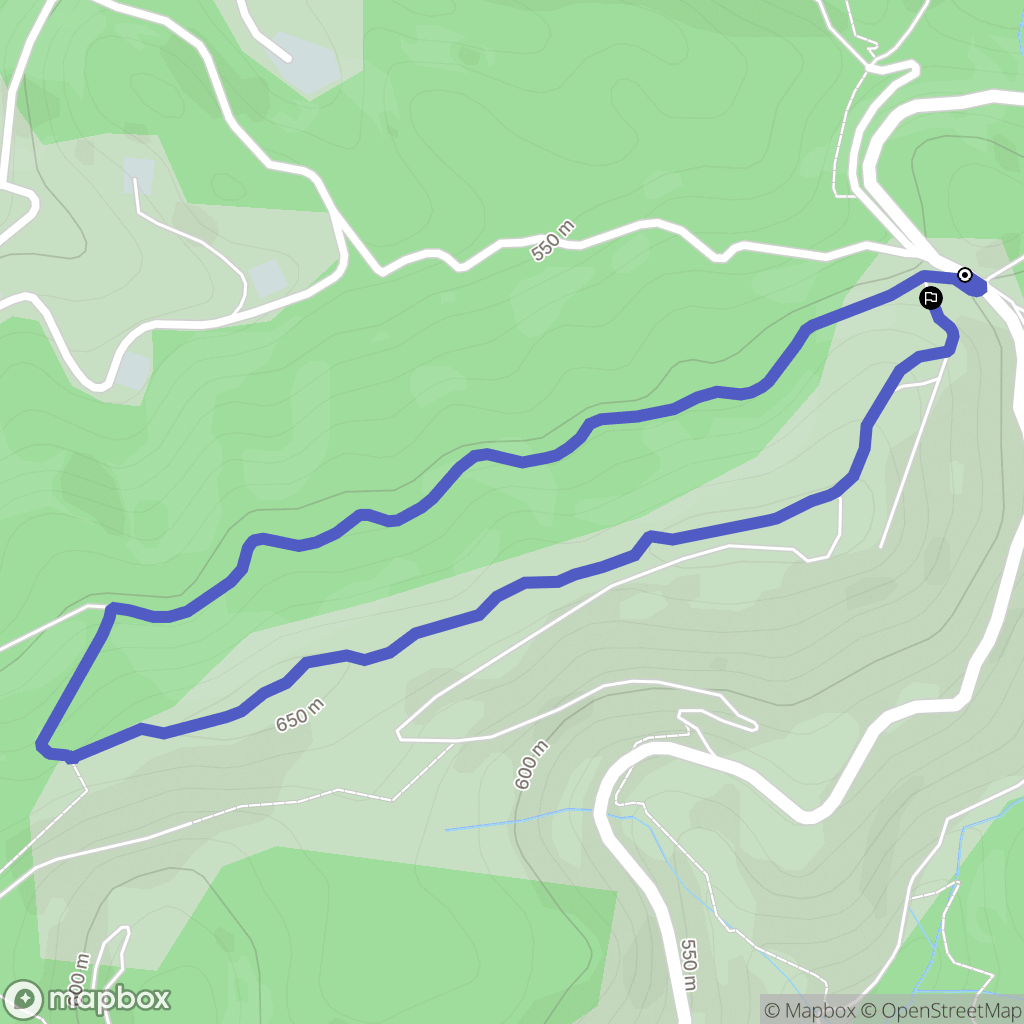 Manosque : carte du parcours de randonnée - France