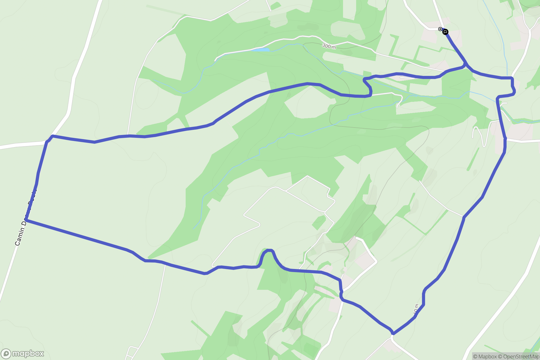 Casteide-Doat : carte du parcours de randonnée - France