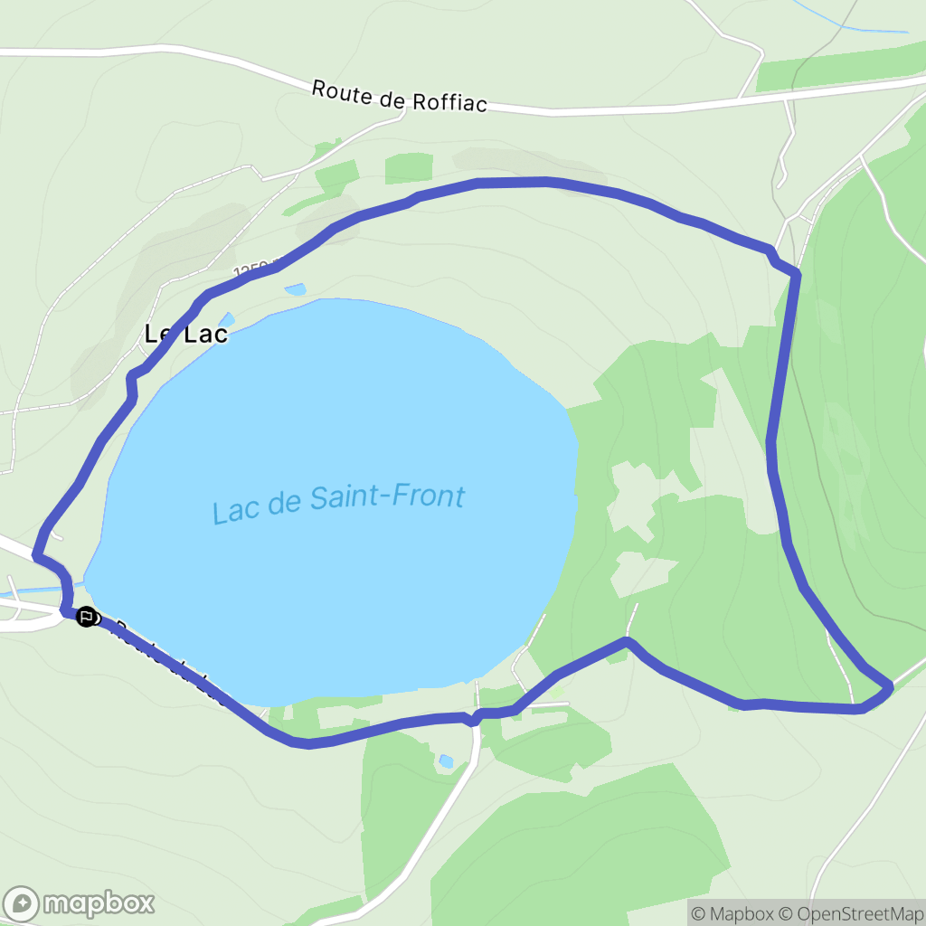 Saint-Front : carte du parcours de randonnée - France