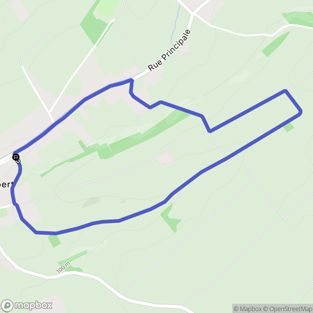Humbert : carte du parcours de randonnée - France
