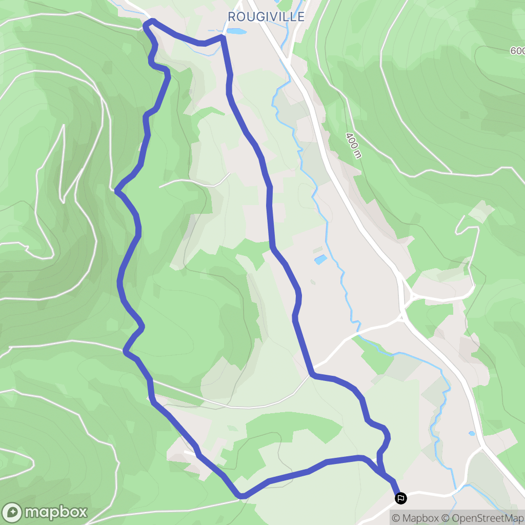 Taintrux : carte du parcours de randonnée - France
