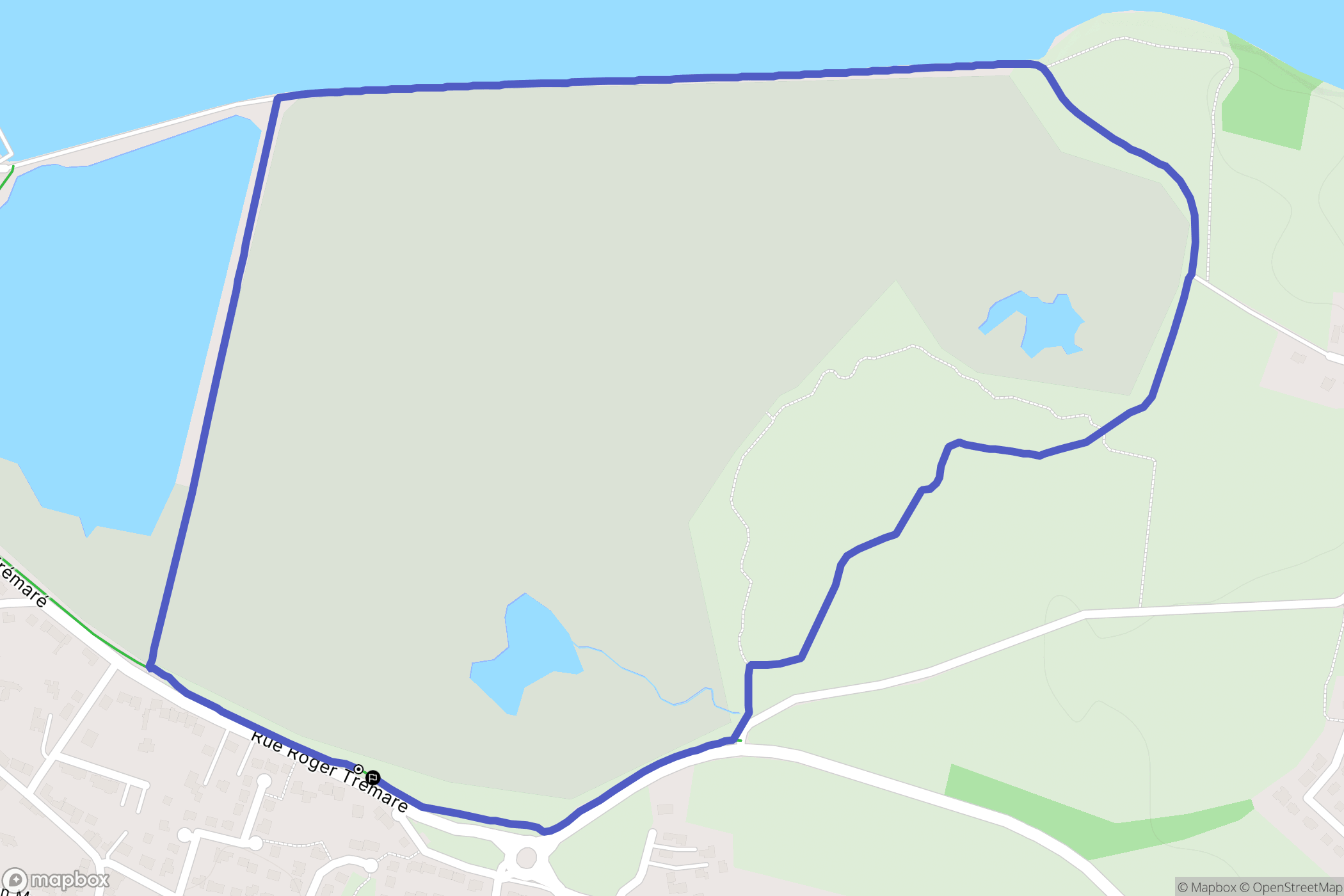 Locmiquélic : carte du parcours de randonnée - France