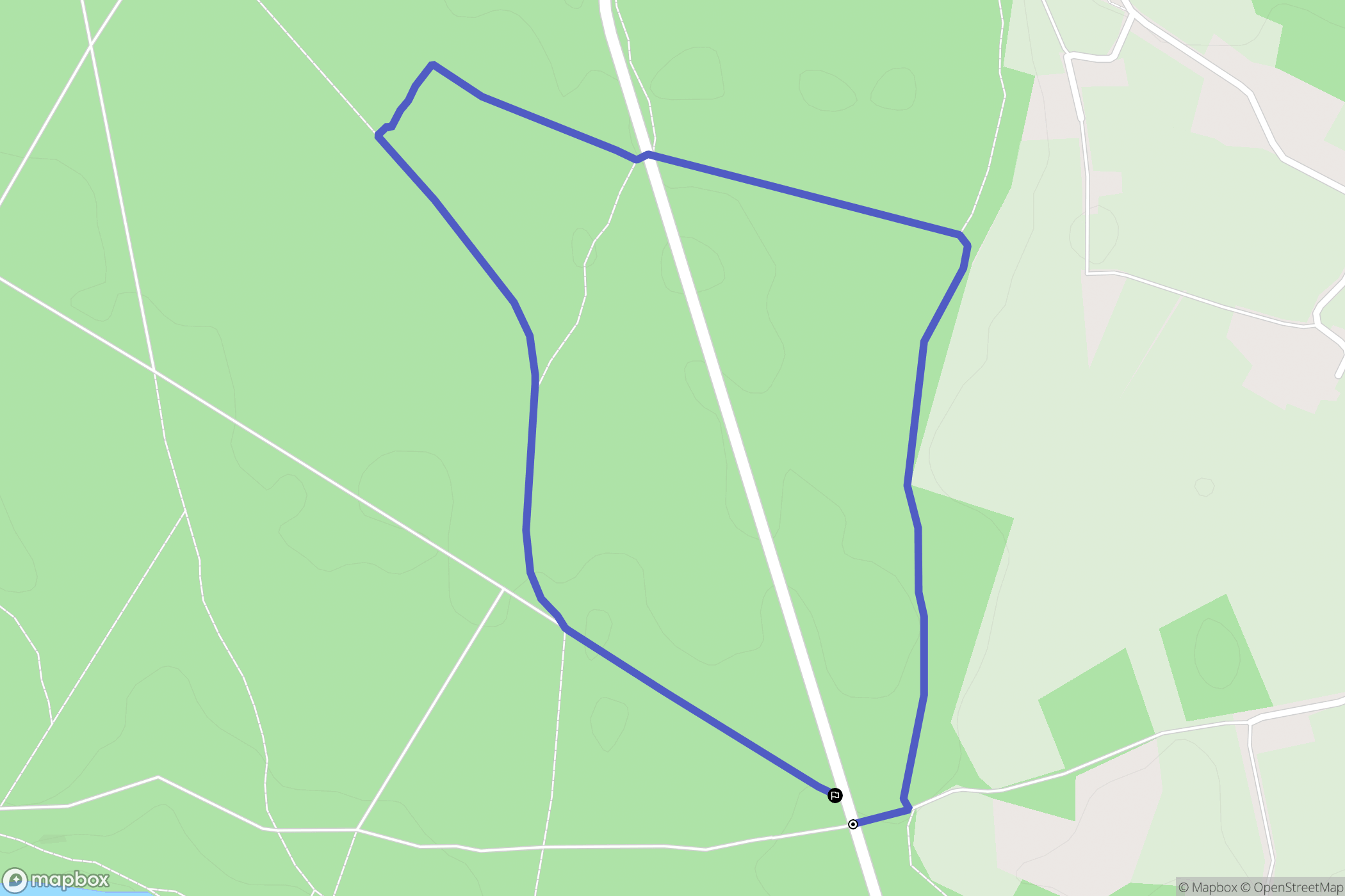 Vibraye : carte du parcours de randonnée - France
