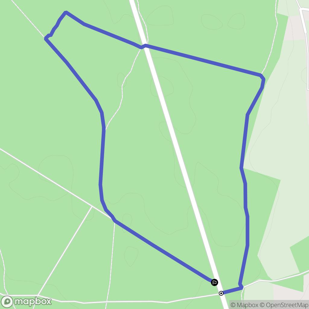 Vibraye : carte du parcours de randonnée - France