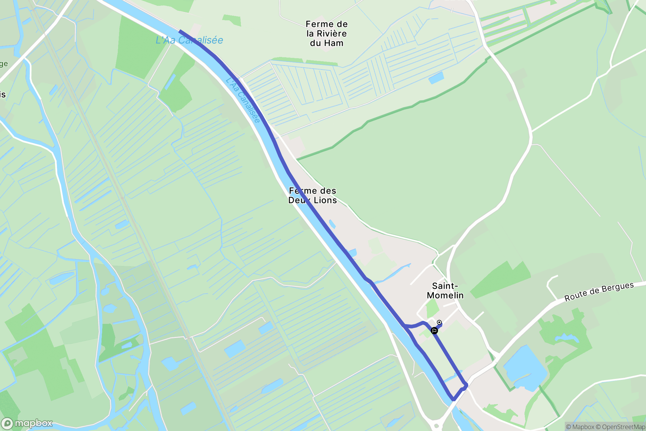 Saint-Momelin : carte du parcours de randonnée - France
