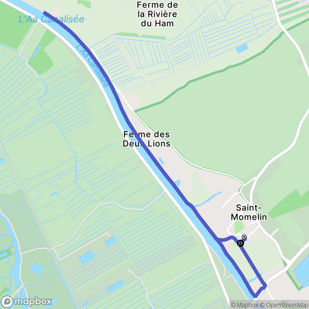 Saint-Momelin : carte du parcours de randonnée - France