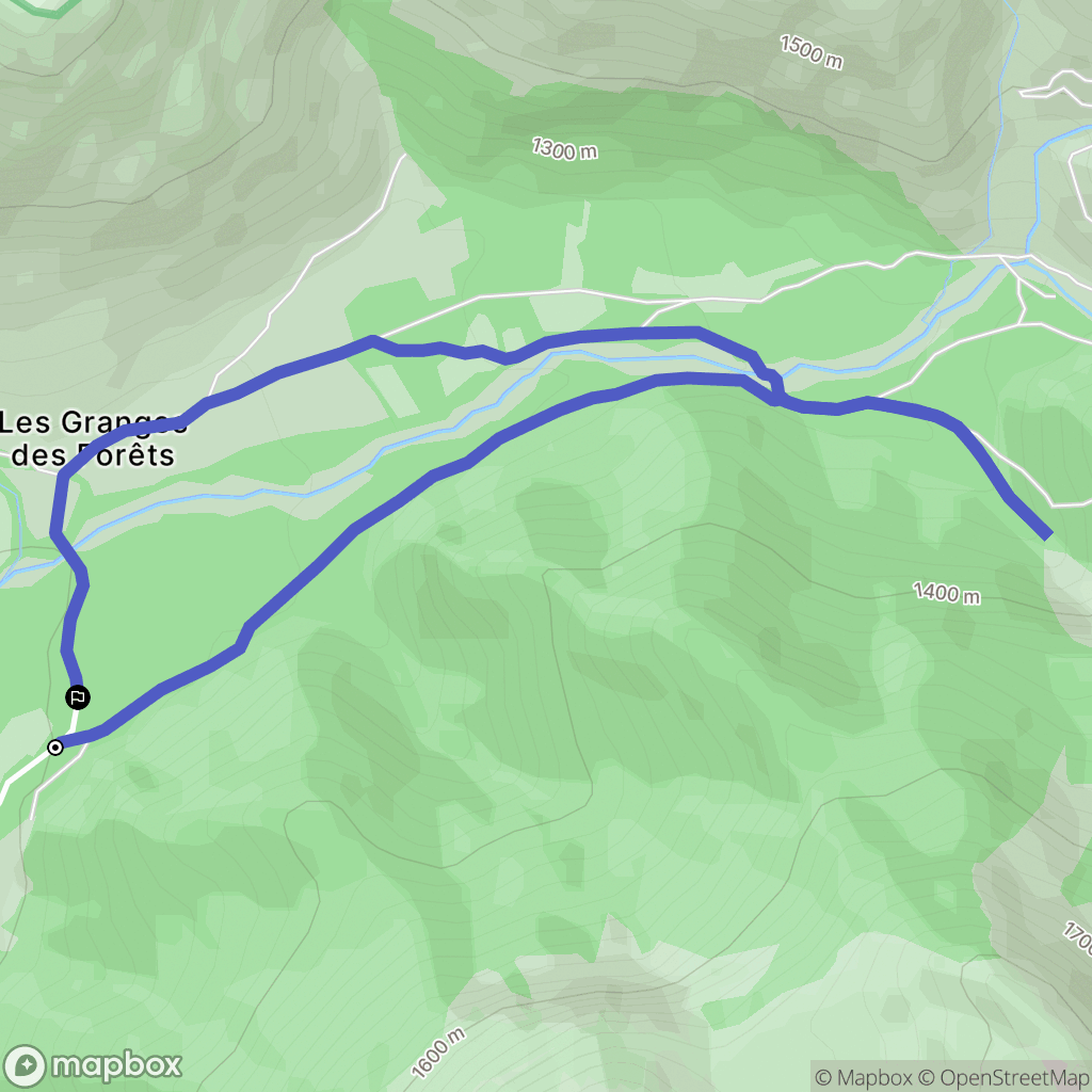 Lus-la-Croix-Haute : carte du parcours de randonnée - France
