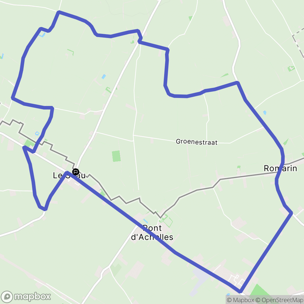 Bailleul : carte du parcours de randonnée - France