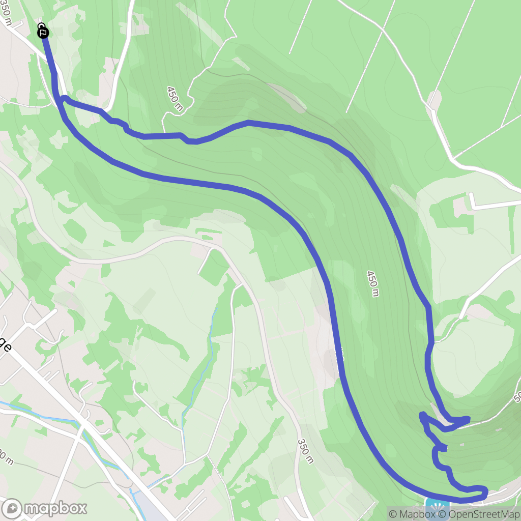 Perrigny : carte du parcours de randonnée - France
