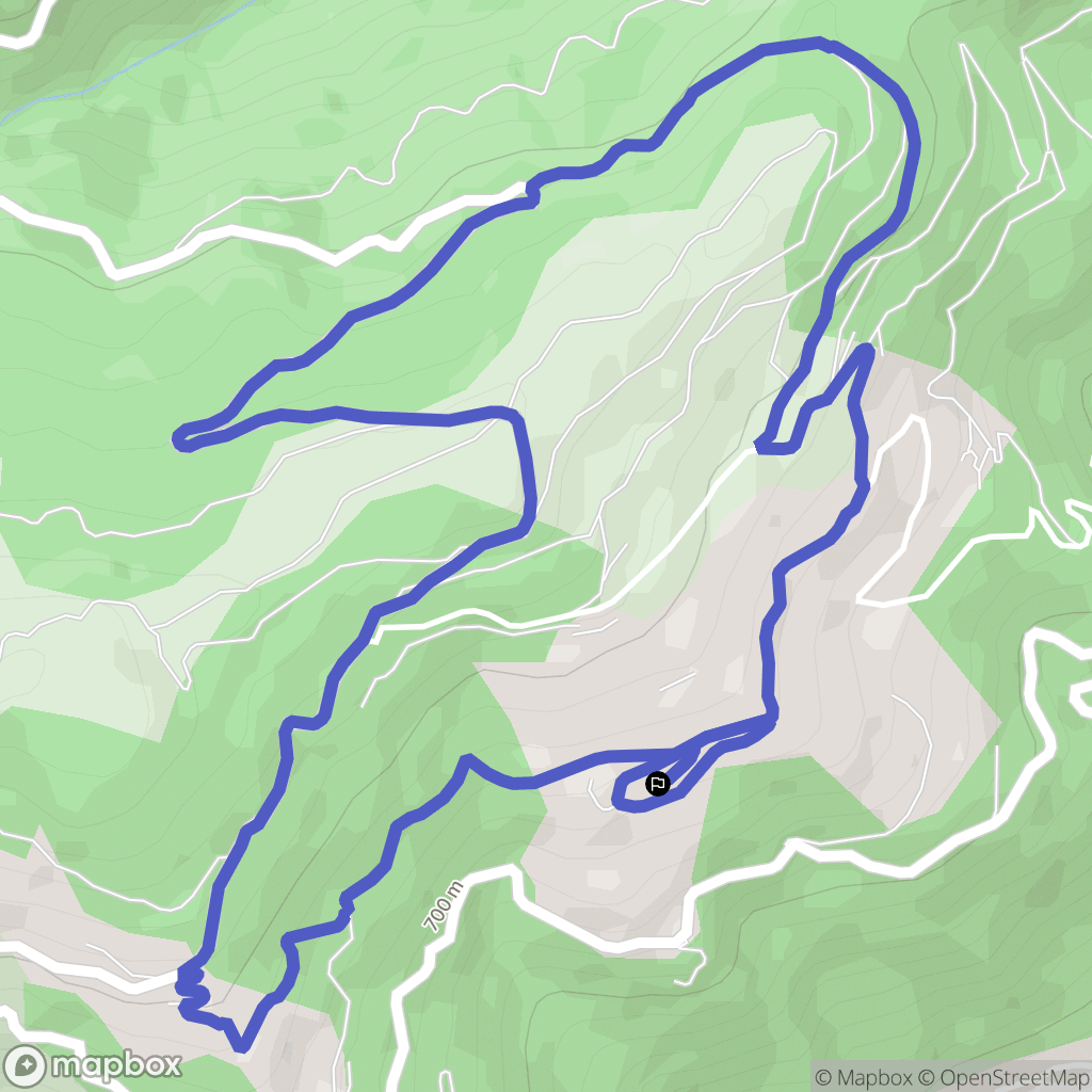 Montferrer : carte du parcours de randonnée - France