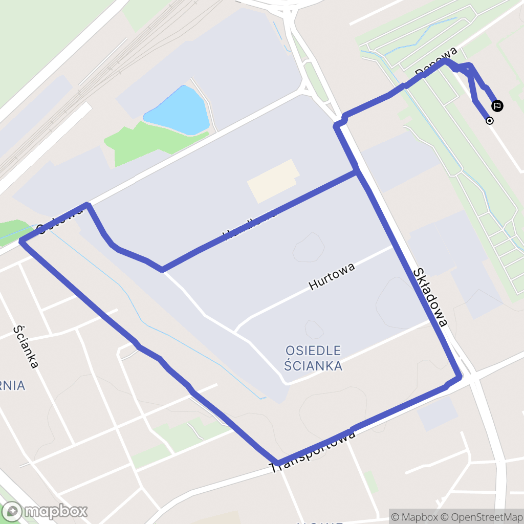 Białystok: mapa trasy - Poland