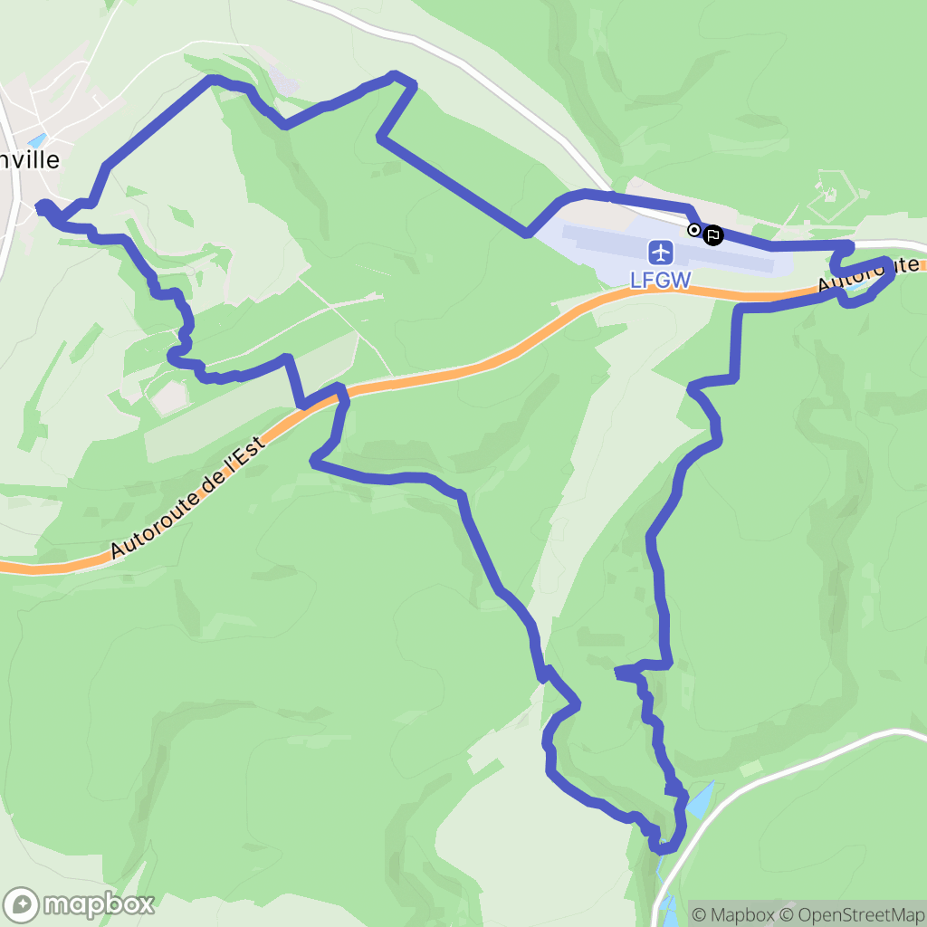 Sommedieue : carte du parcours de randonnée - France