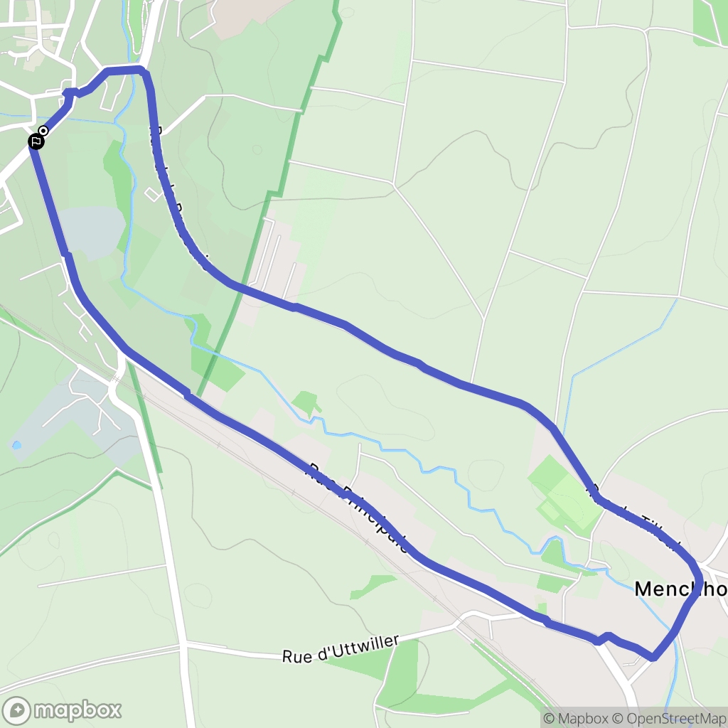 Ingwiller : carte du parcours de randonnée - France