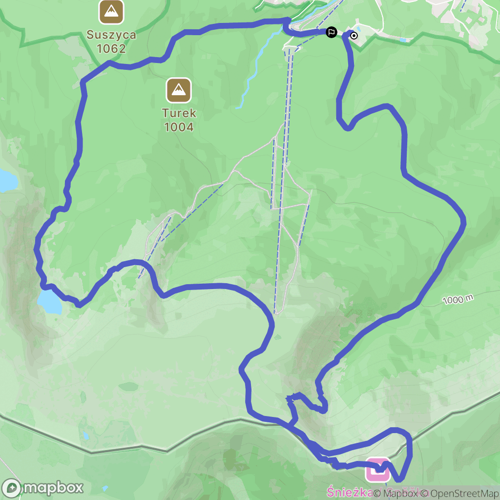 Karpacz: mapa trasy - Poland