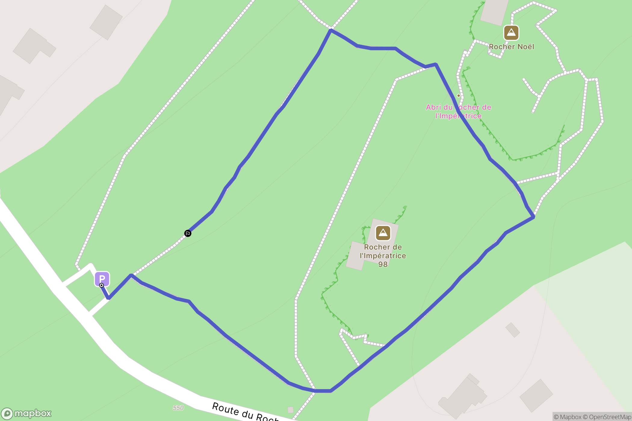 Plougastel-Daoulas : carte du parcours de randonnée - France