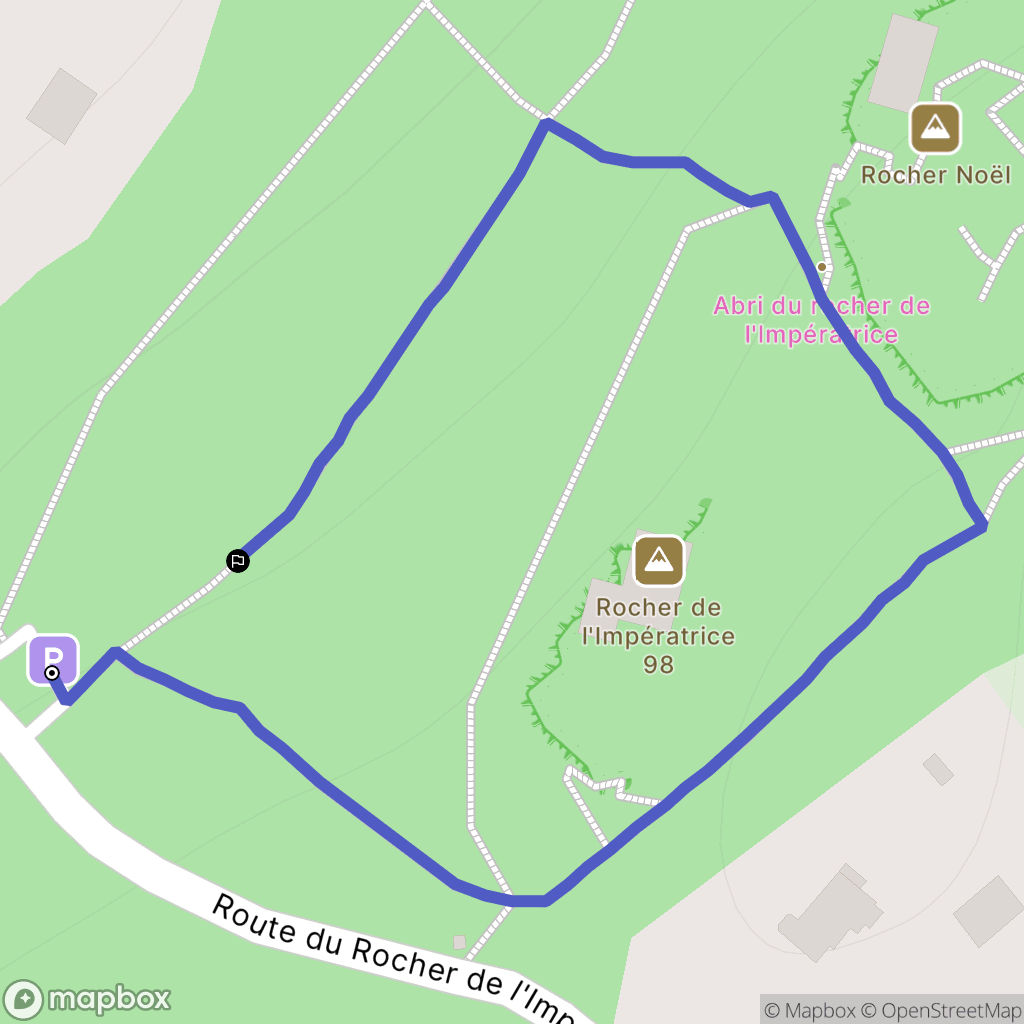 Plougastel-Daoulas : carte du parcours de randonnée - France