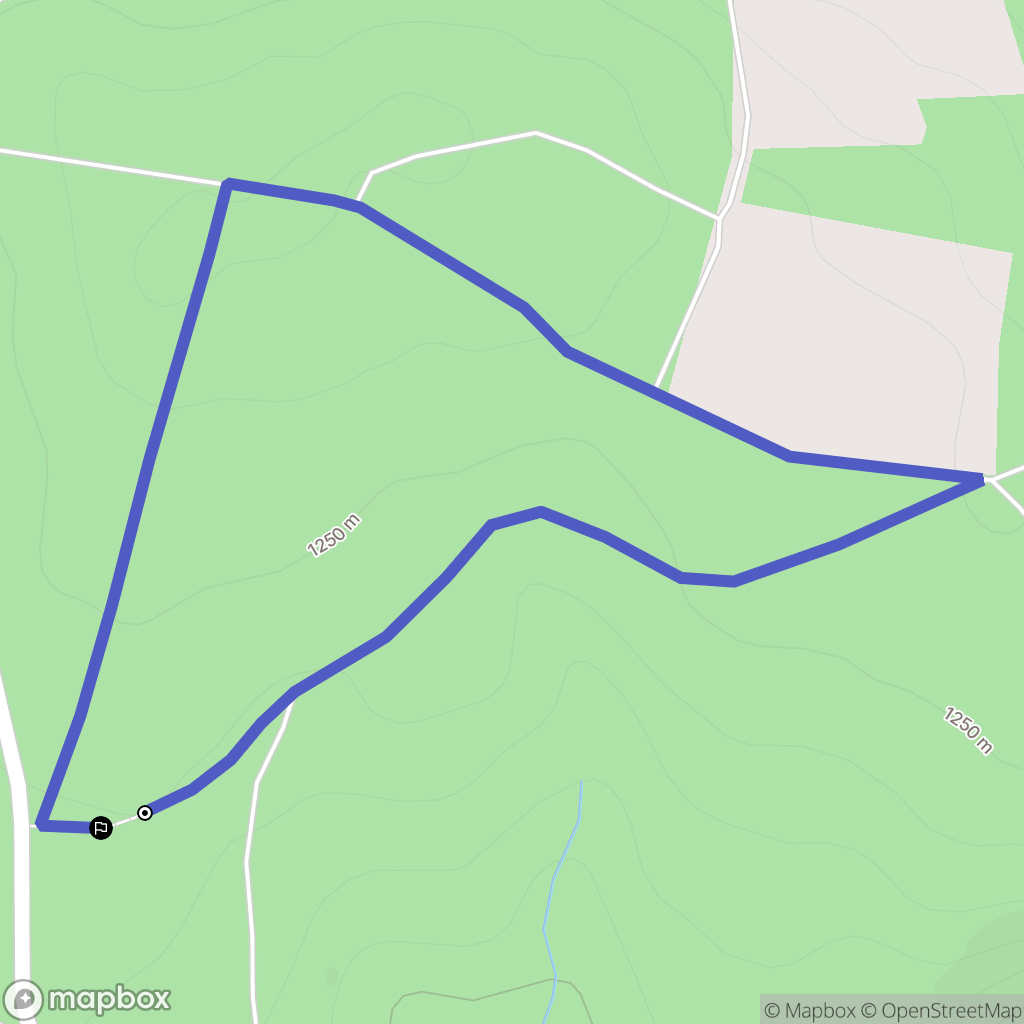 Monts-de-Randon : carte du parcours de randonnée - France