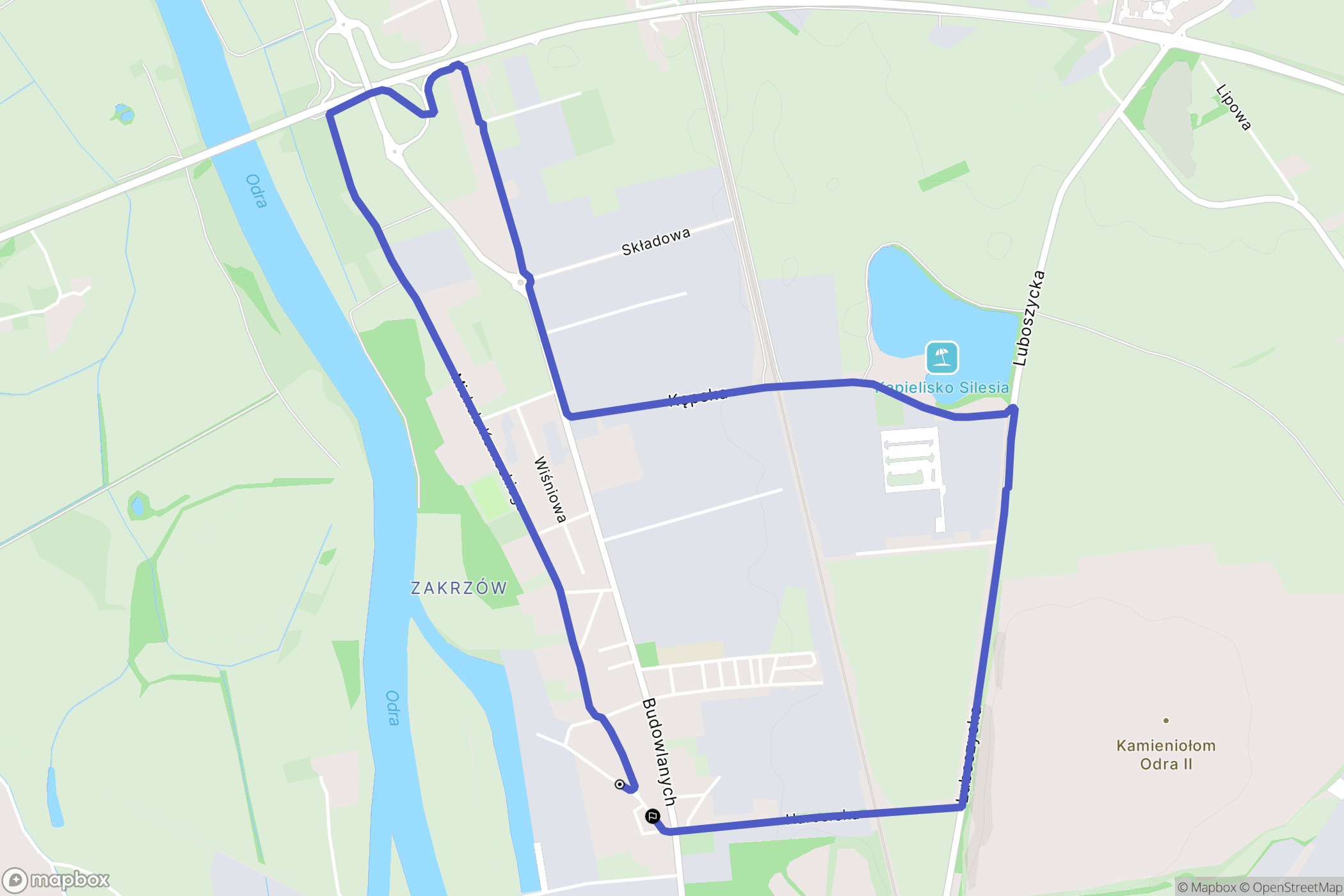 Opole: mapa trasy - Poland