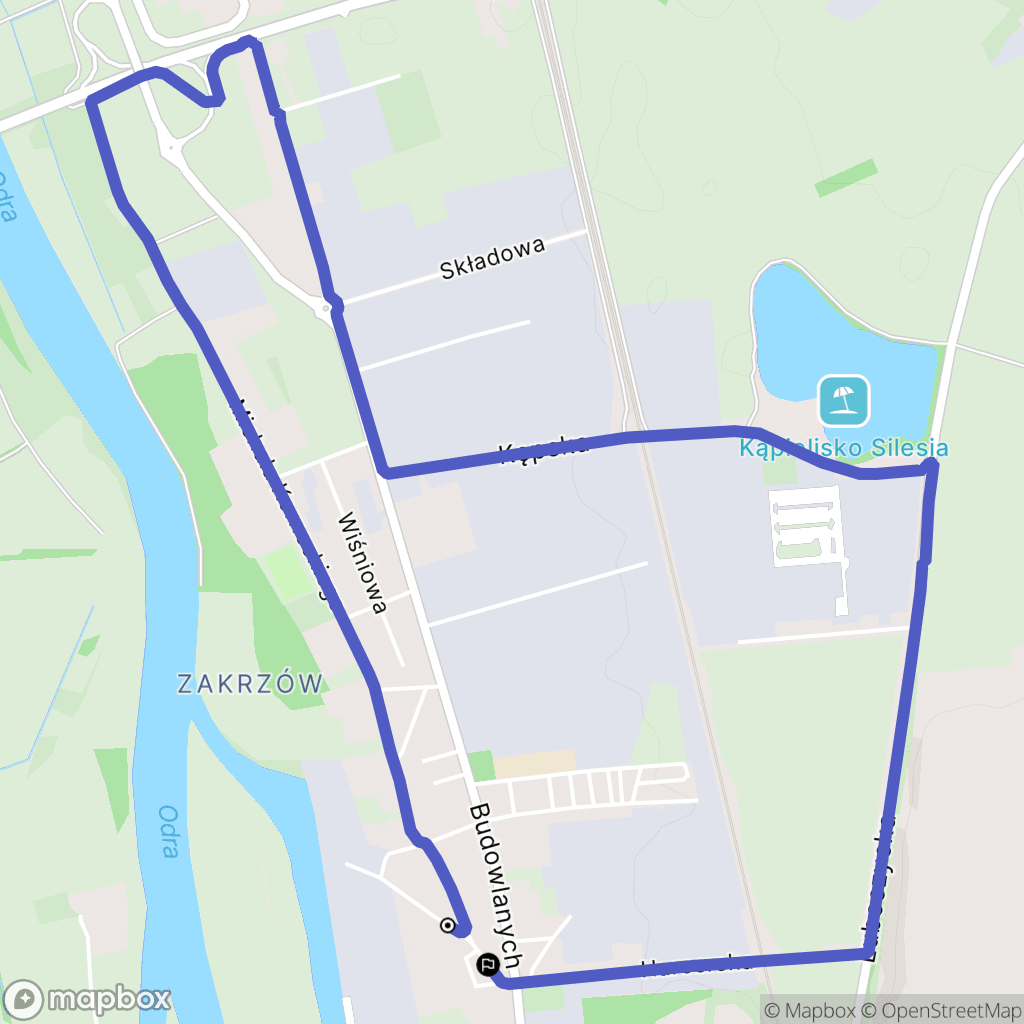 Opole: mapa trasy - Poland
