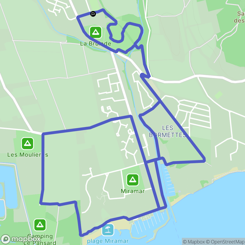 La Londe-les-Maures : carte du parcours de randonnée - France