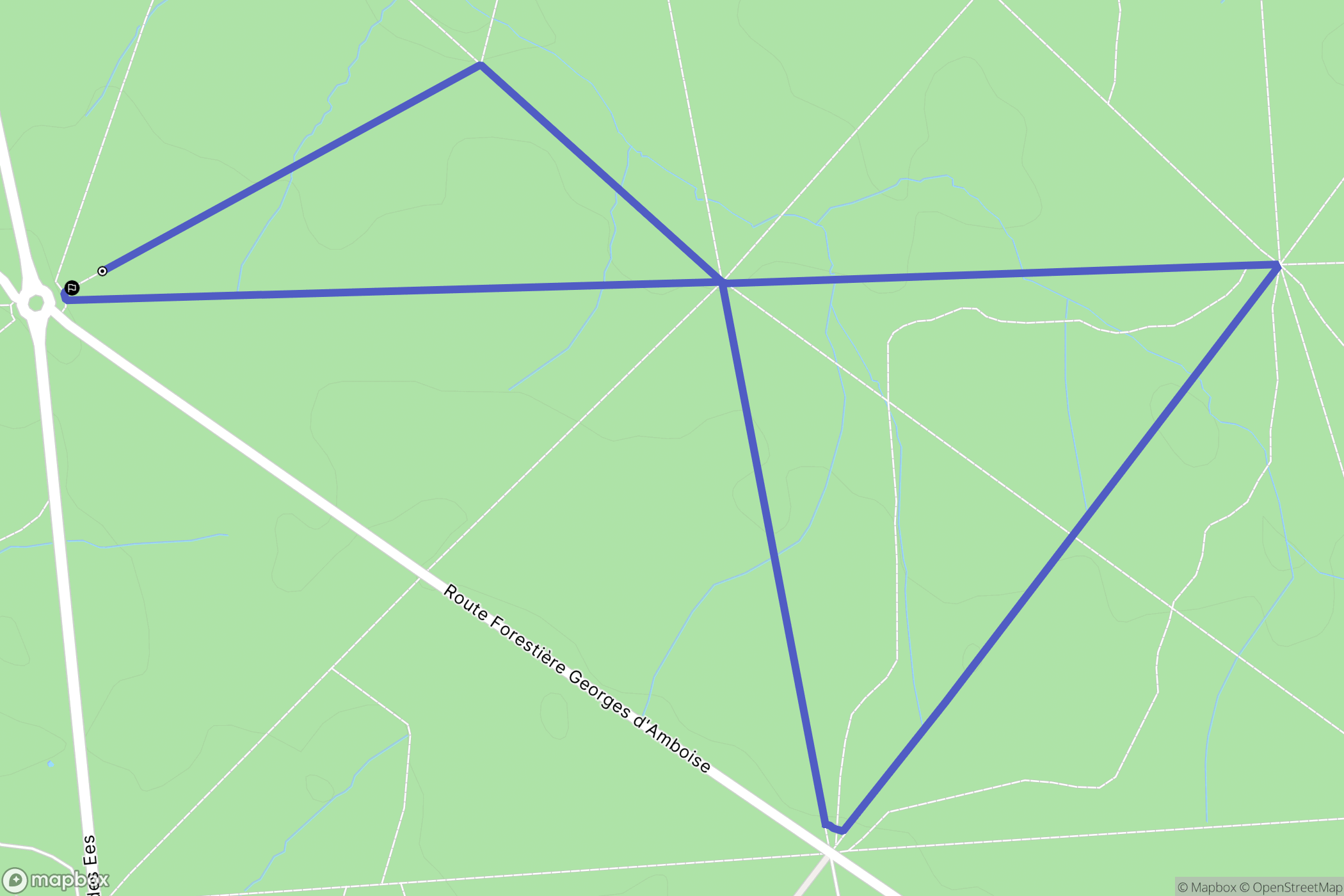 Saint-Quentin-sur-Indrois : carte du parcours de randonnée - France