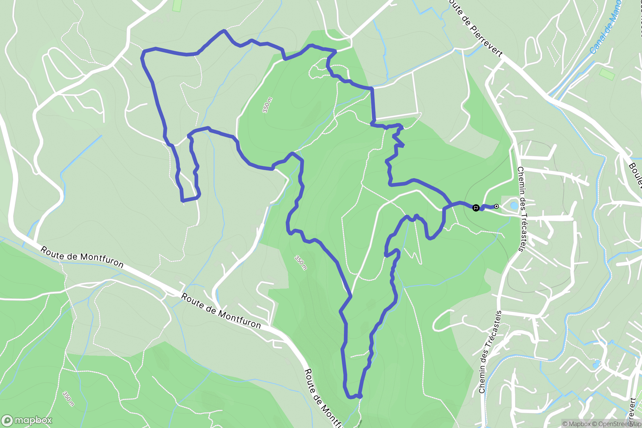 Sainte-Tulle : carte du parcours de randonnée - France
