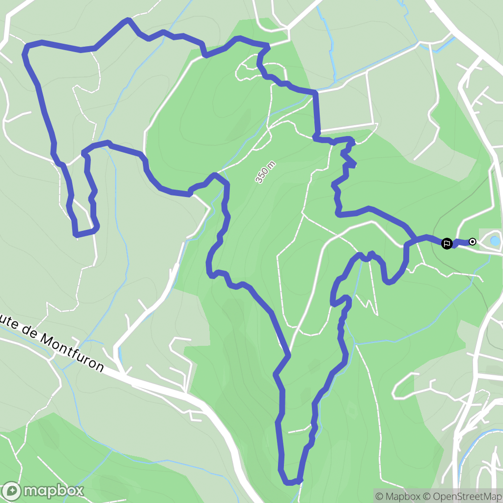 Sainte-Tulle : carte du parcours de randonnée - France