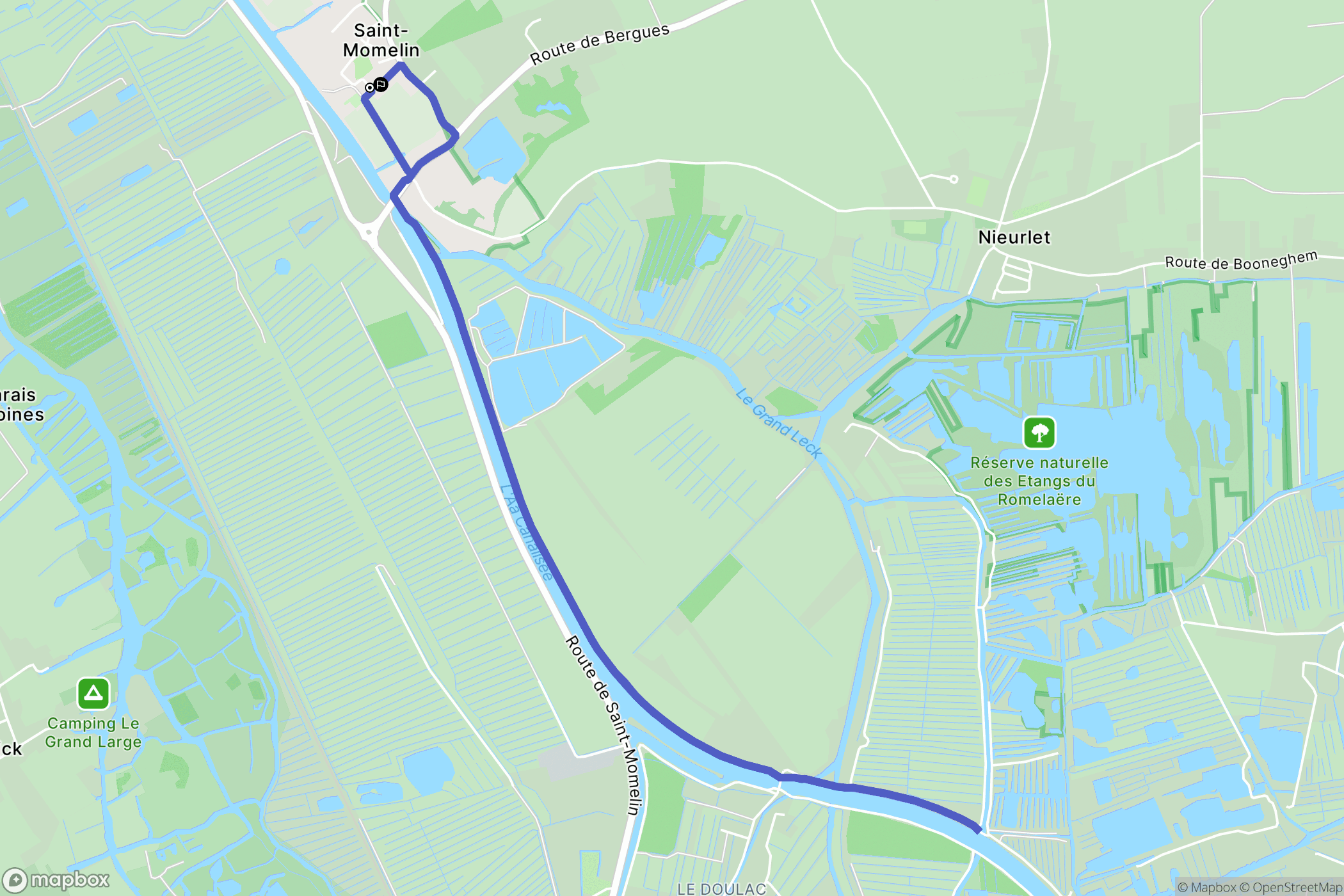 Saint-Momelin : carte du parcours de randonnée - France