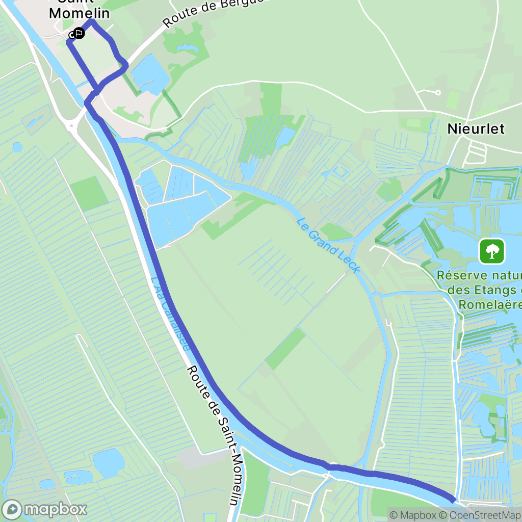 Saint-Momelin : carte du parcours de randonnée - France