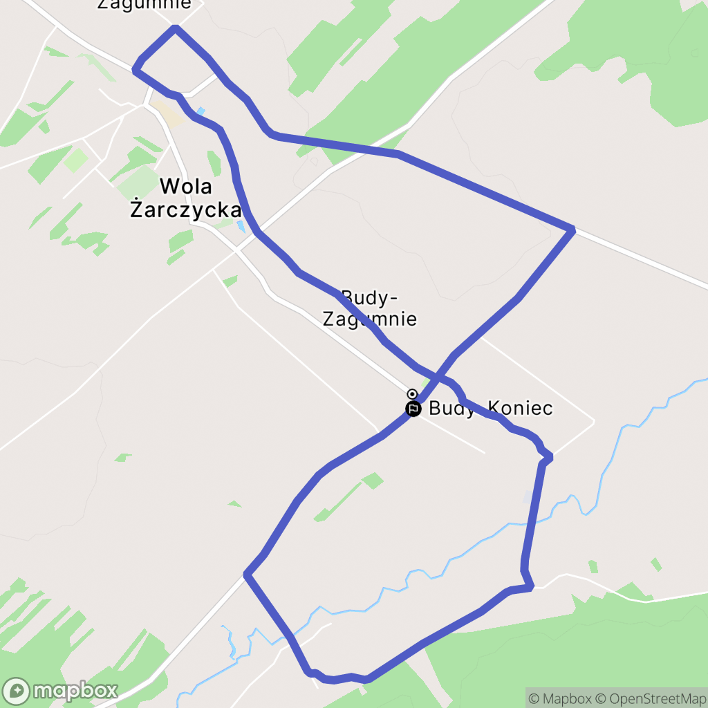 Wola Zarczycka: mapa trasy - Poland