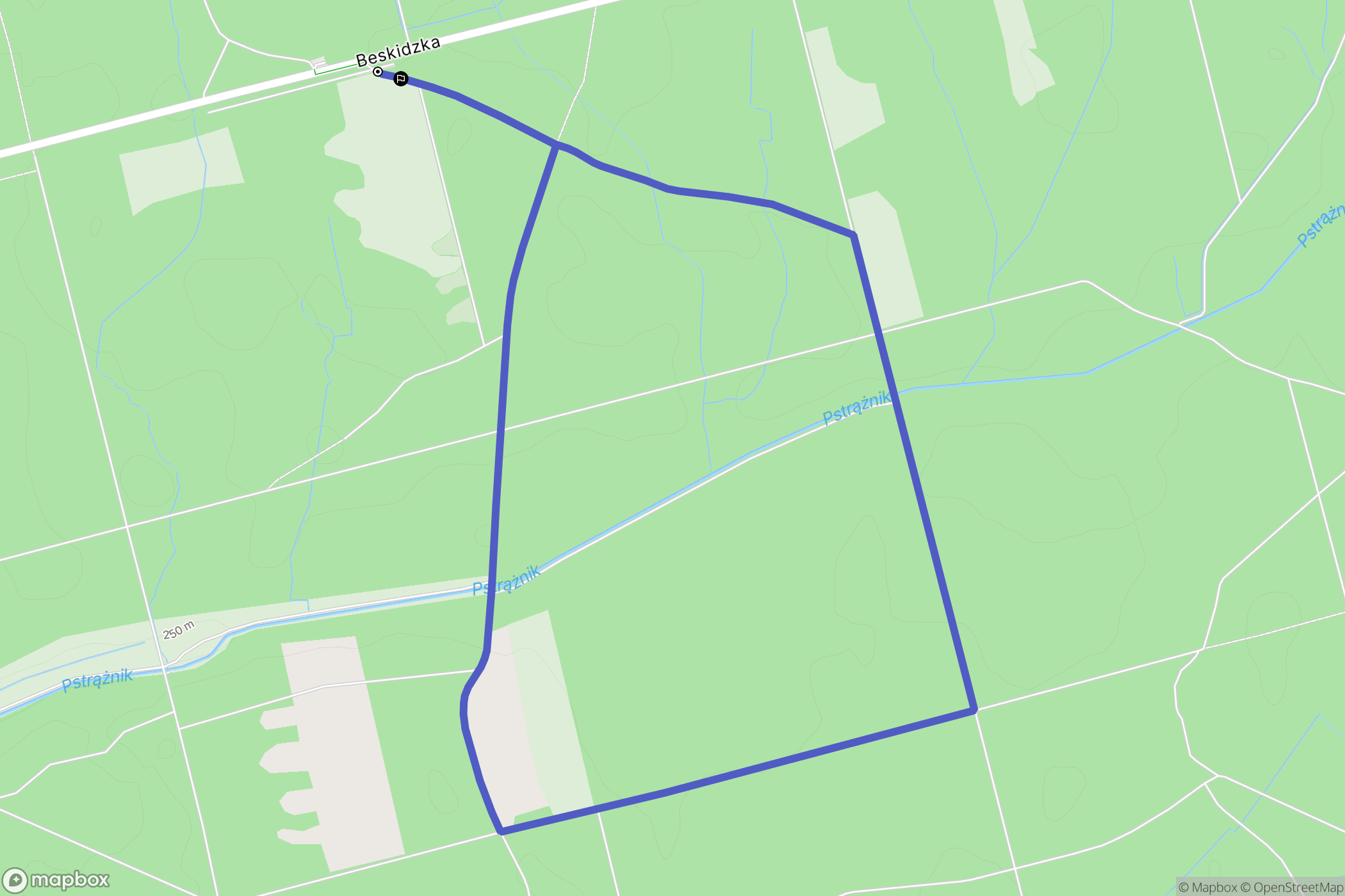 Katowice: mapa trasy - Poland