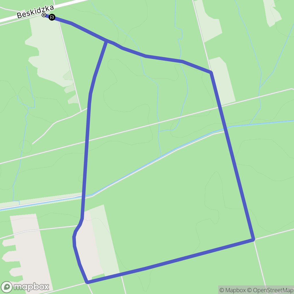 Katowice: mapa trasy - Poland