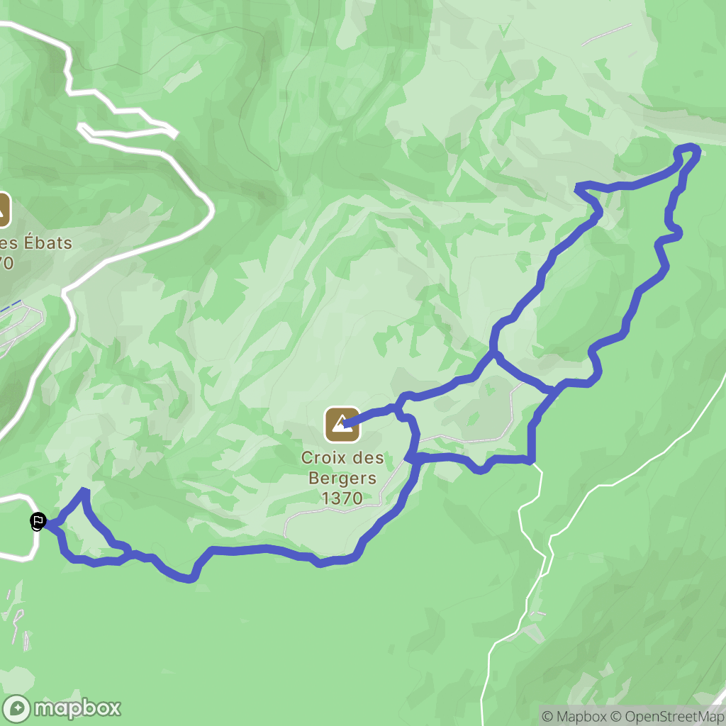 Montcel : carte du parcours de randonnée - France