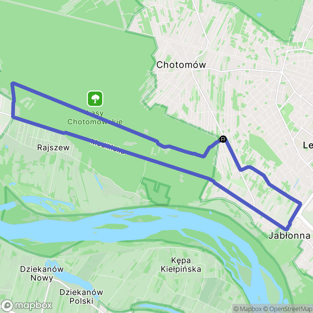 Jabłonna: mapa trasy - Poland