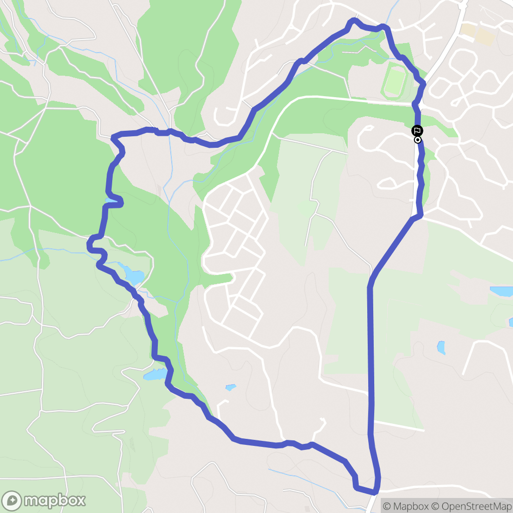 Roquebrune-sur-Argens : carte du parcours de randonnée - France