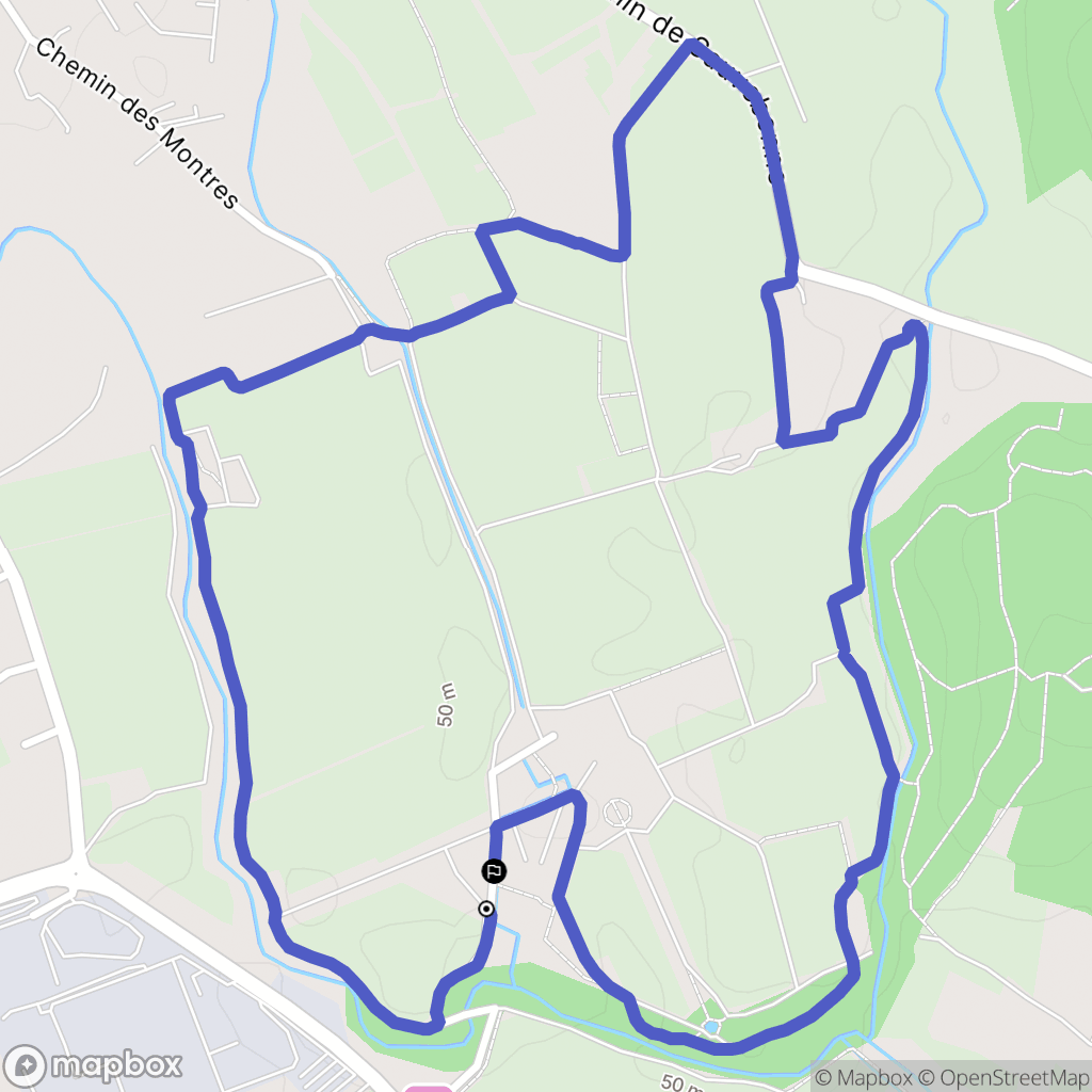 Solliès-Ville : carte du parcours de randonnée - France