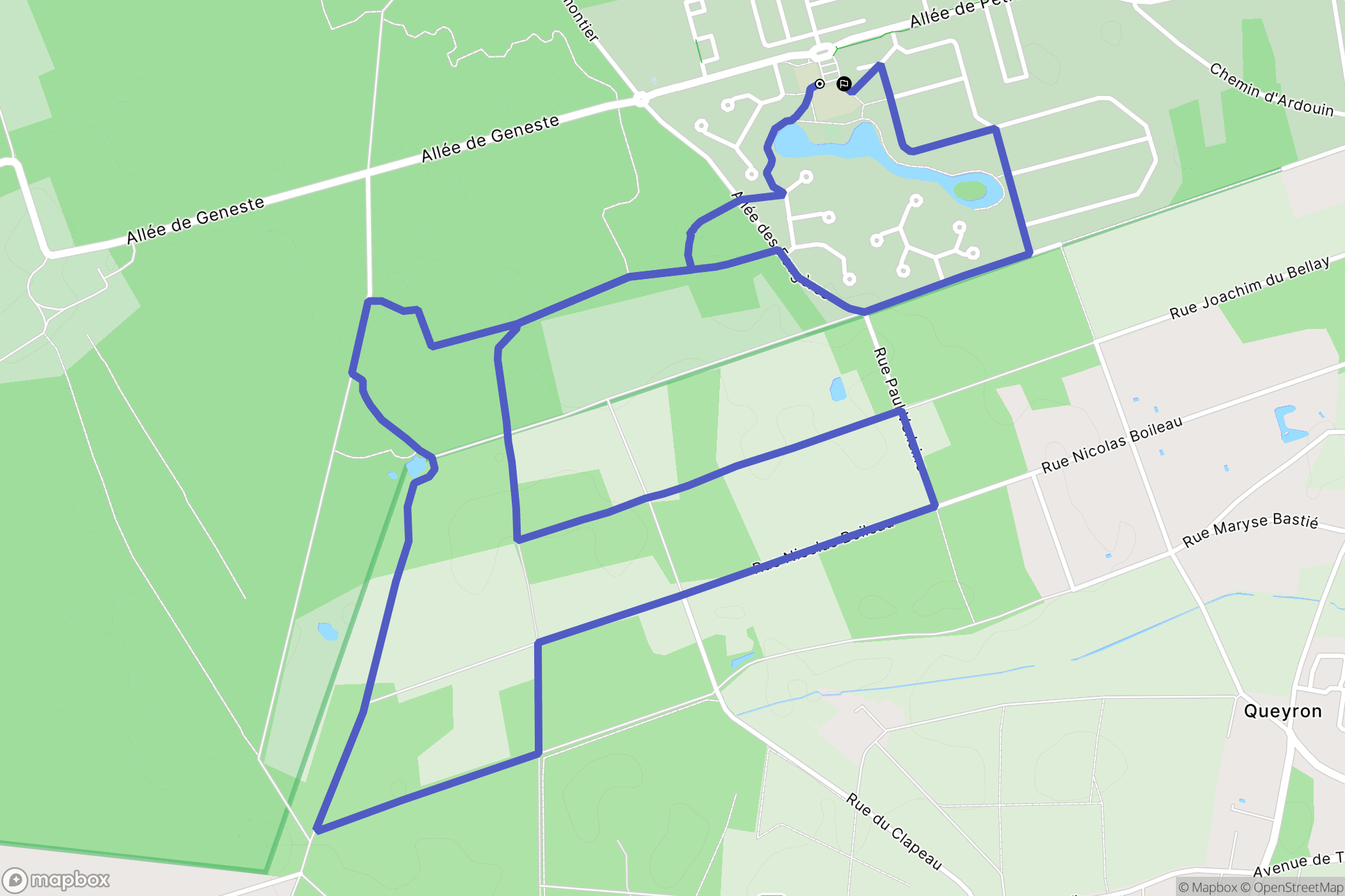Le Pian-Médoc : carte du parcours de randonnée - France
