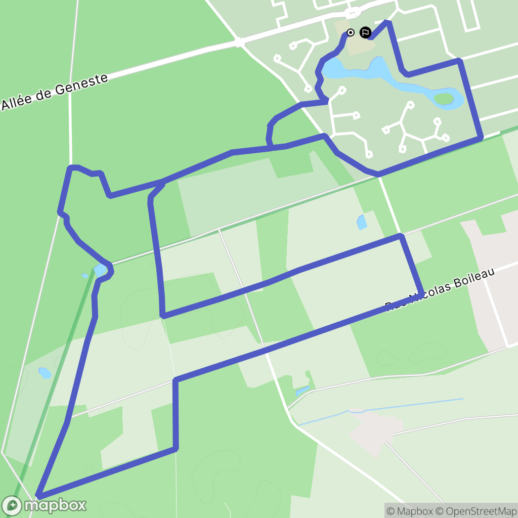 Le Pian-Médoc : carte du parcours de randonnée - France