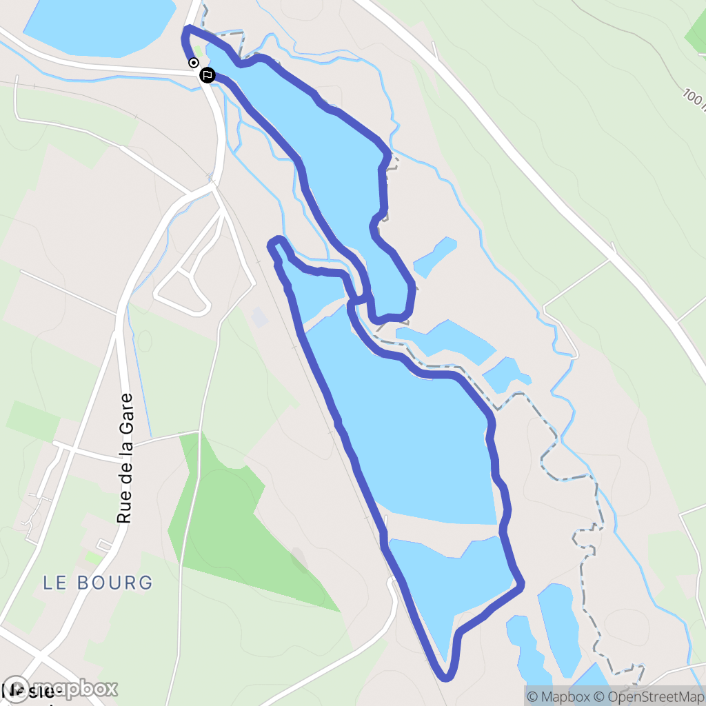 Blangy-sur-Bresle : carte du parcours de randonnée - France