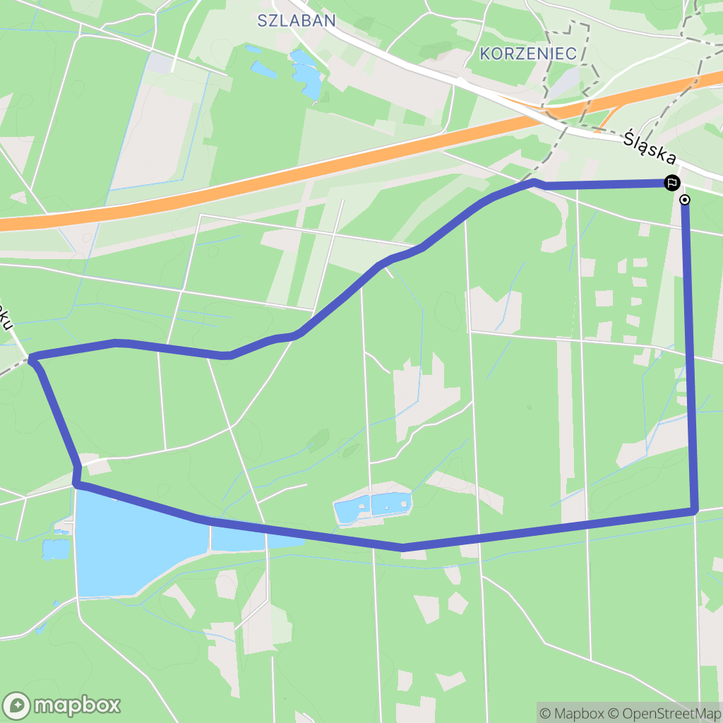 Chrzanów: mapa trasy - Poland
