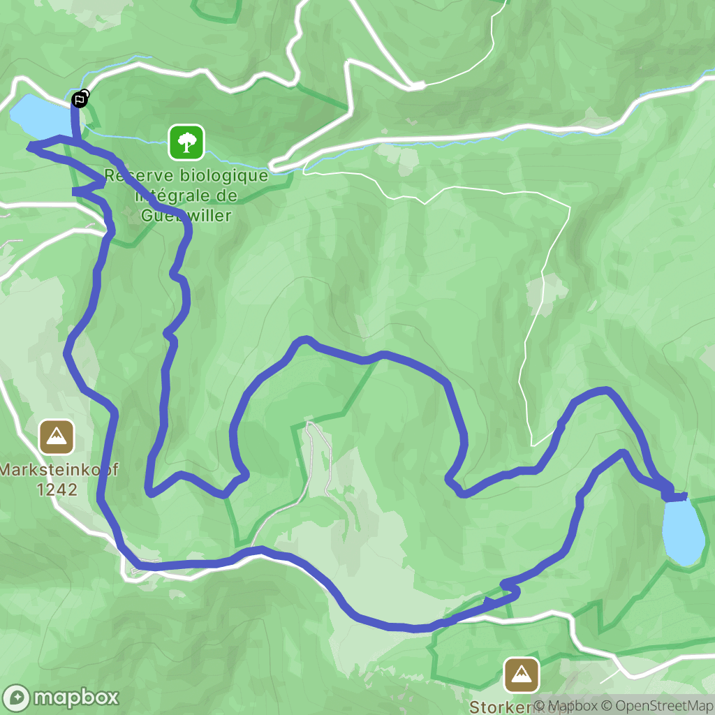 Linthal : carte du parcours de randonnée - France