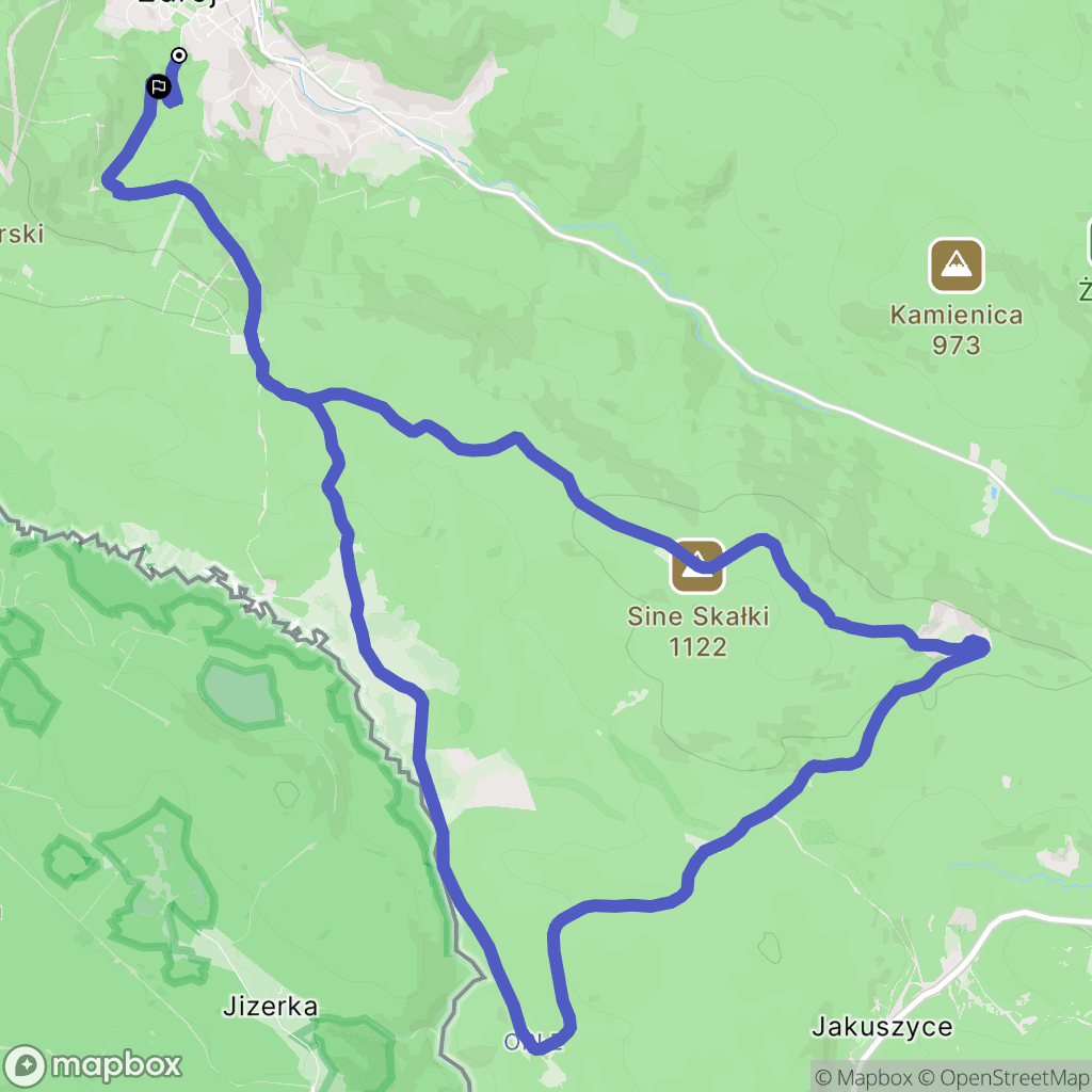 Świeradów-Zdrój: mapa trasy - Poland