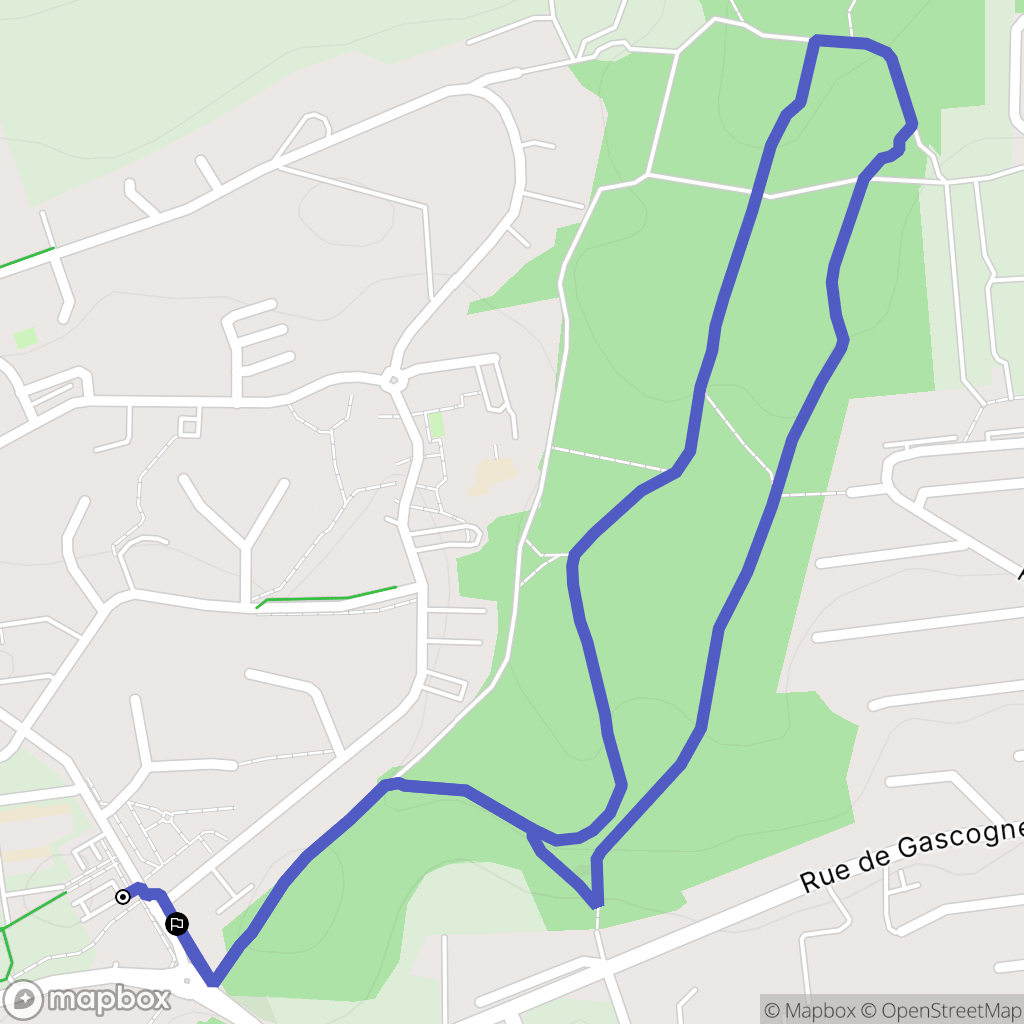Bethoncourt : carte du parcours de randonnée - France
